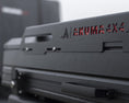 Load image into Gallery viewer, Close up of Akuma logo on accessory rails fitted to Tub Mount tent