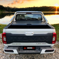 Load image into Gallery viewer, Rear view of half open roller tonneau on LDV T60 with sports bar