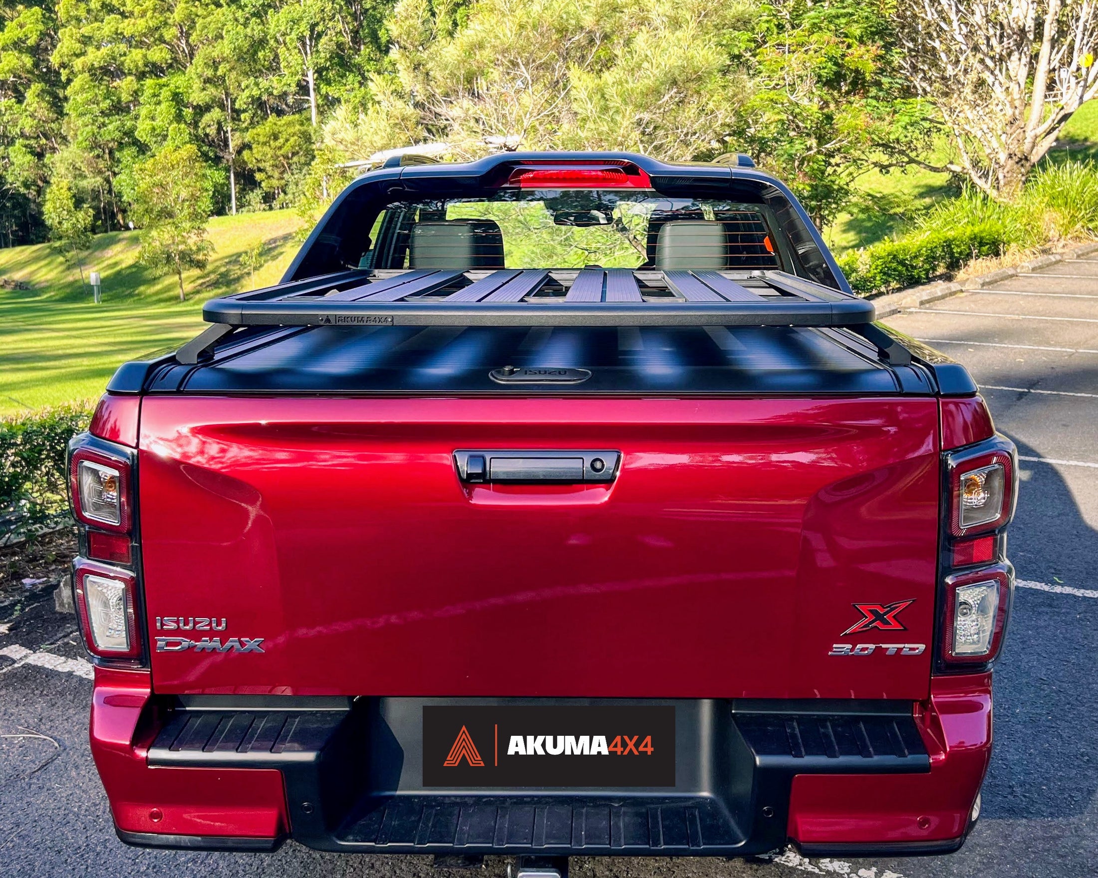 Rear view of a D-Max X-Terrain Tub Rack Platform