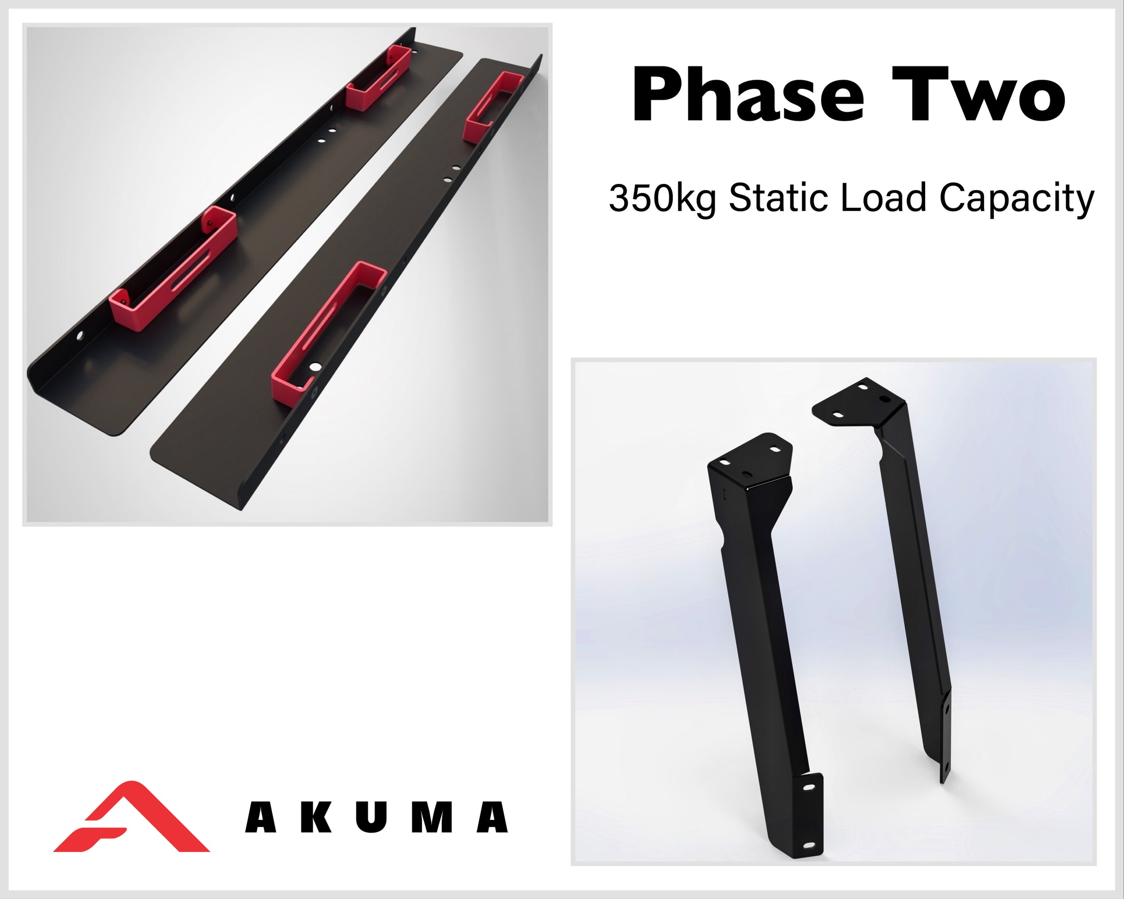 Mazda BT-50 SP Roller Shutter Support Brackets - Stainless Steel