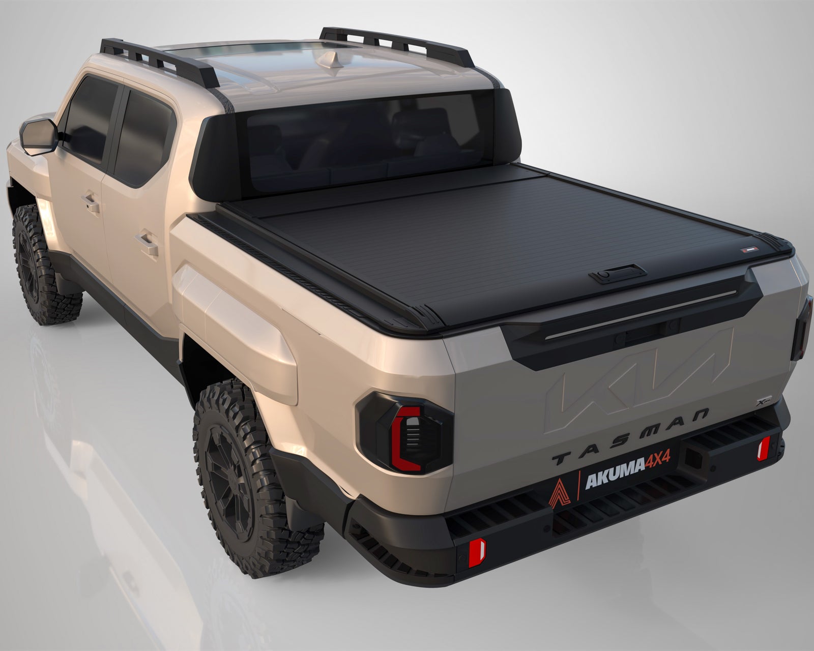 Kia Tasman Manual Roller Shutter Cover made by Akuma 4x4