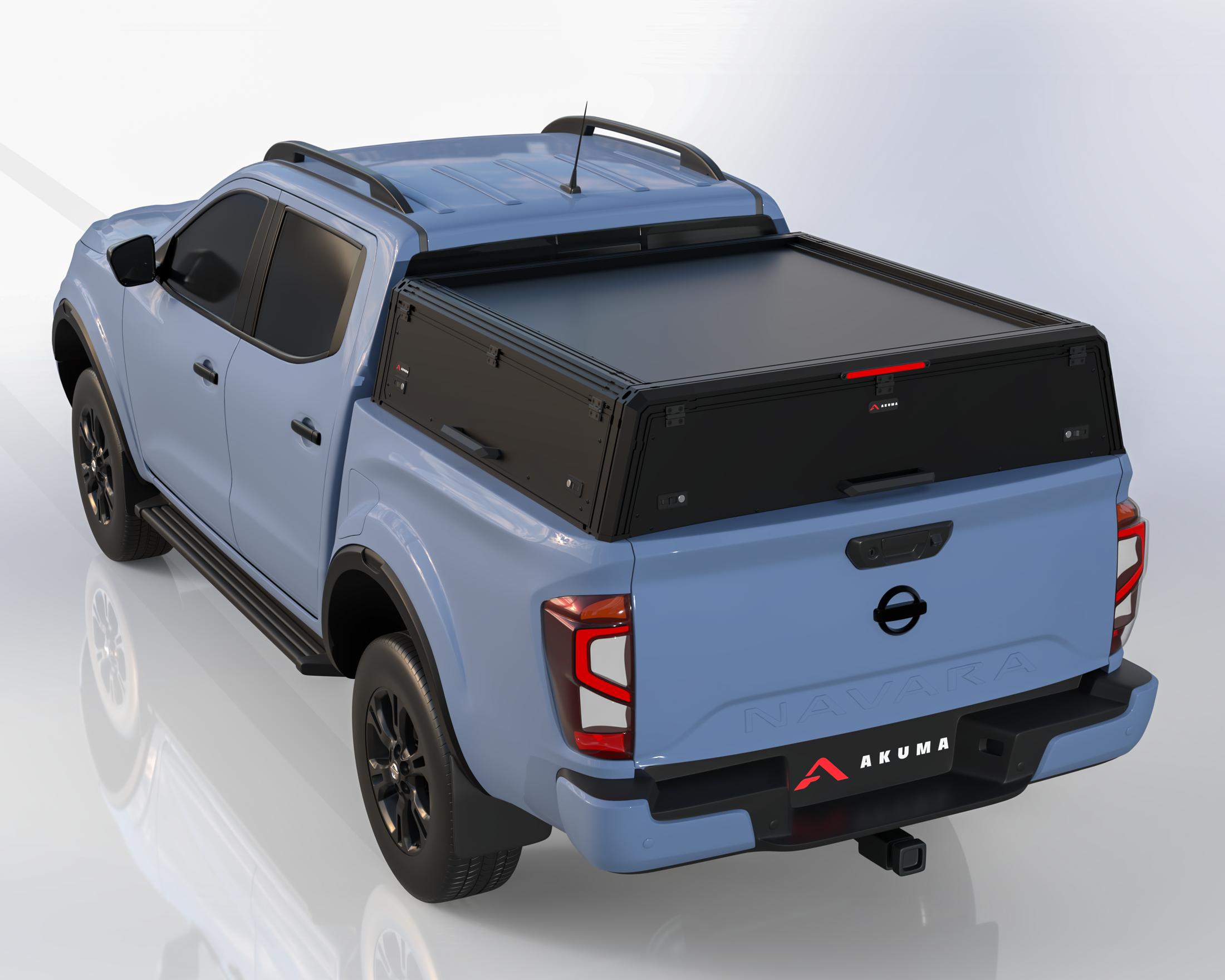 Nissan Navara fitted with a 3/4 Aluminium Canopy