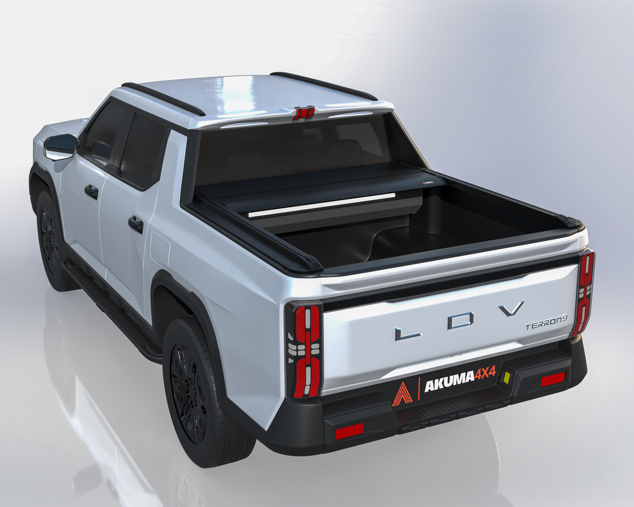 Open electric roller shutter cover on an LDV Terron 9