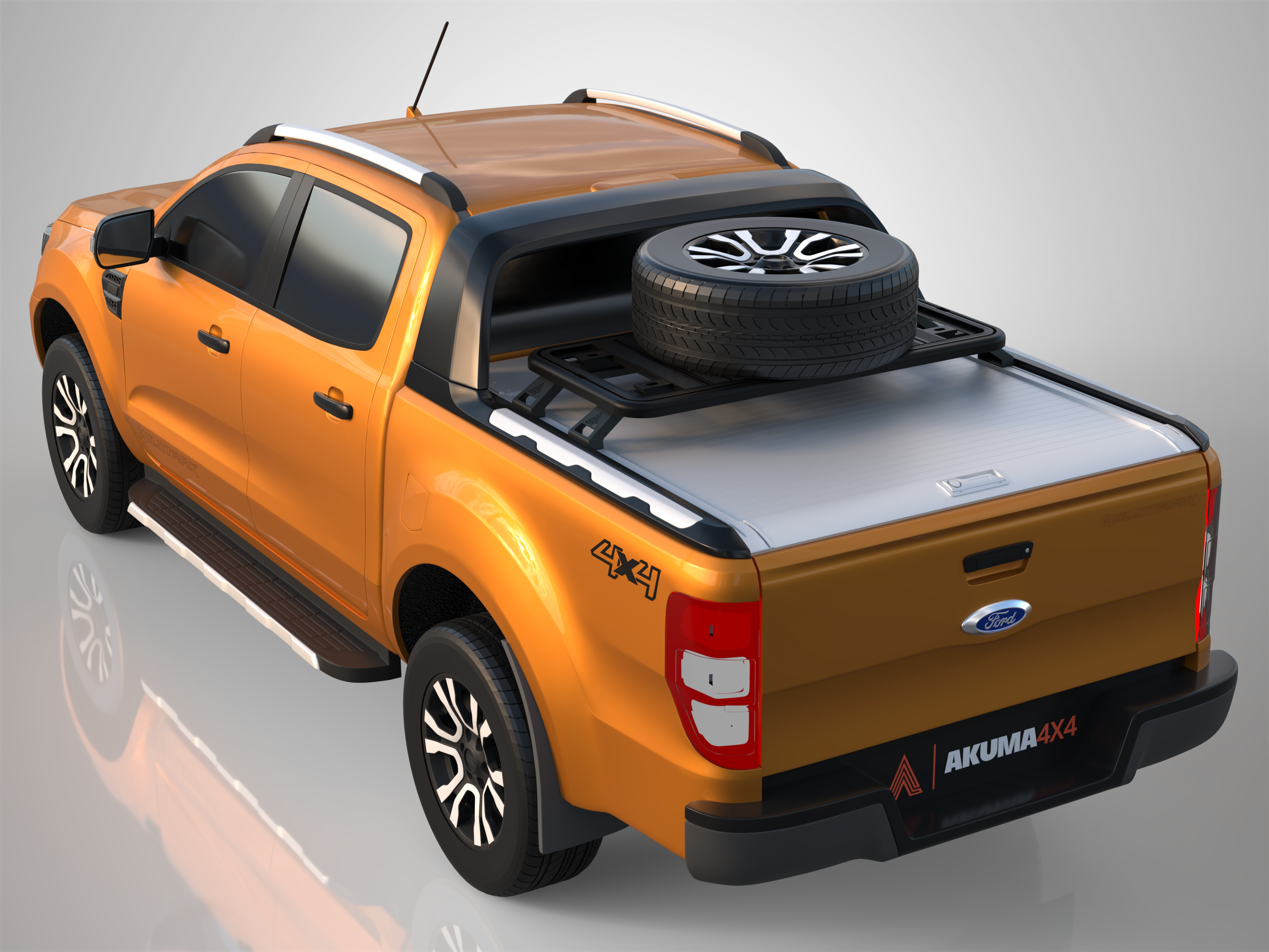 Ford Ranger Frame Platform Ford Ranger Wildtrak PX Series Compact Tub Rack Platform | Akuma 4x4